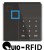 RFID door access control wall reader RFID wall reader access control with keyboard RFID access control with metal housing CE certified IP 68 QU-JK01